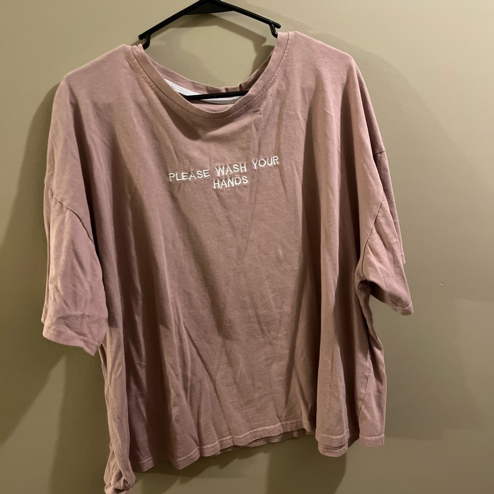Light Pink T Shirt| SHEIN